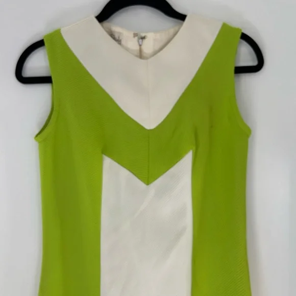Vintage Burt Stanley Mini Shift Dress - Colorblock - Picture 1 of 3